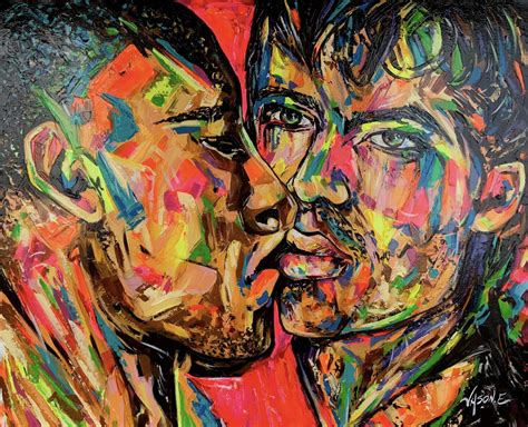 Kiss Me By Jason Ebrahimi Painting Acrylic Oil On Canvas