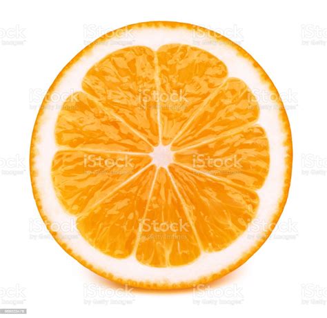 Half Of Orage Fruit Slice Isolated On White Stock Photo Download