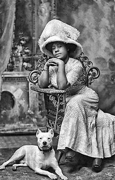 African American Woman In The 1890s Black History Vintage Dog