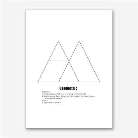 Two Triangles Geometric Meaning Canvas Print By Pixy Paper Fy
