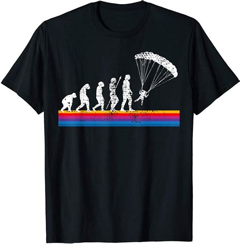 Parachute T Shirt Paragliding Tshirt Skydiving Tee T In 2020 T