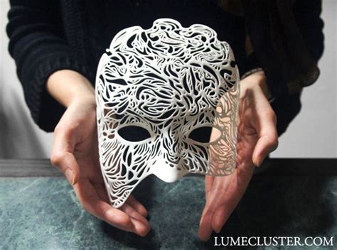 Dreamer Half Mask Illumination 3d Printed By Lumecluster On