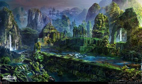 Jungle City Fantasy World Pinterest Fantasy Landscape Fantasy
