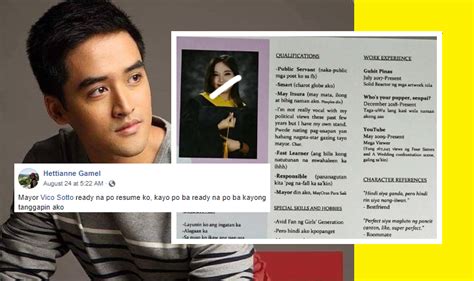 Regis vico nubla sotto (born june 17, 1989) is a filipino politician serving as the 20th and incumbent mayor of pasig, metro manila. She is the first woman to Apply as Mayor Vico Sotto's ...