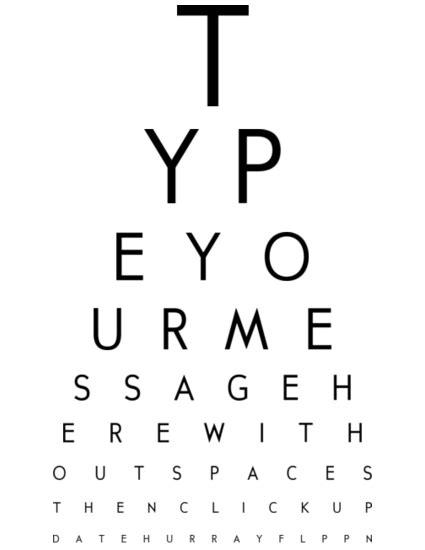 Displayed on an a4 paper sheet. Free Eye Chart Maker - Create Custom EyeCharts Online ...