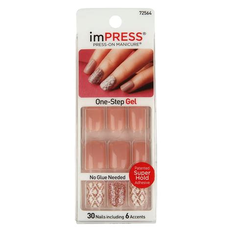 Impress Press On Nails Gel Manicure Shimmer