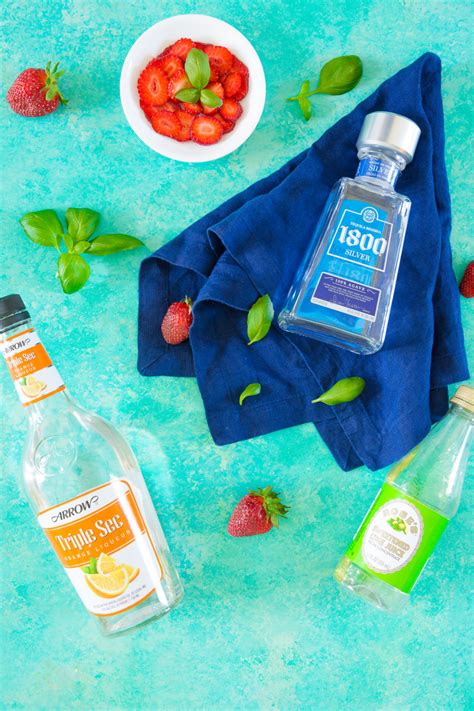 A strawberry basil margarita needs to be muddled and served over ice. Strawberry-Basil Margarita - MomTrends