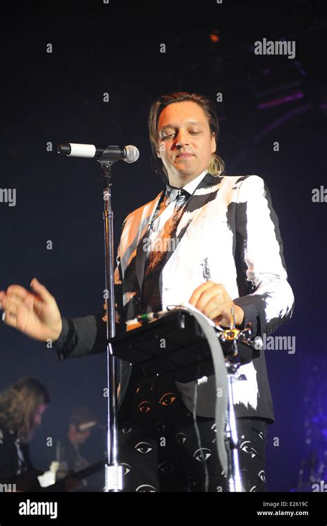 Canadian Indie Rock Band Arcade Fire Performing In Concert At The