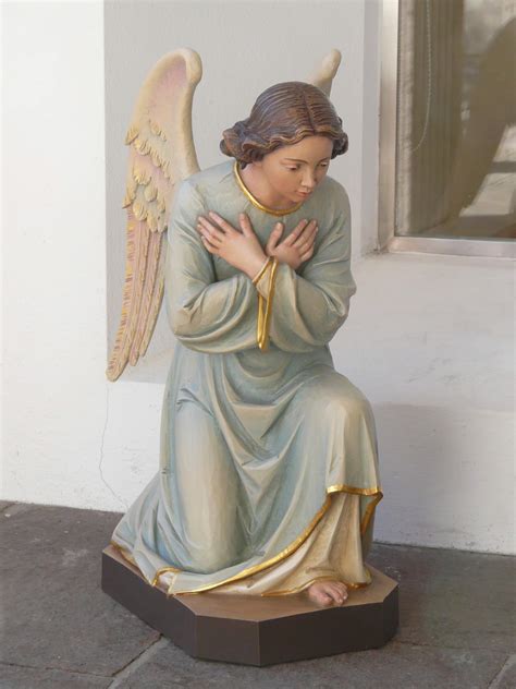 Pictures Of Adoring Angels Kneeling In Wood Ferdinand Stuflesser