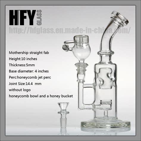 Mothership Straight Fab Egg Glass Dab Oil Rigs Honeycomb Jet Perc Bubbler Recycler Wholesale