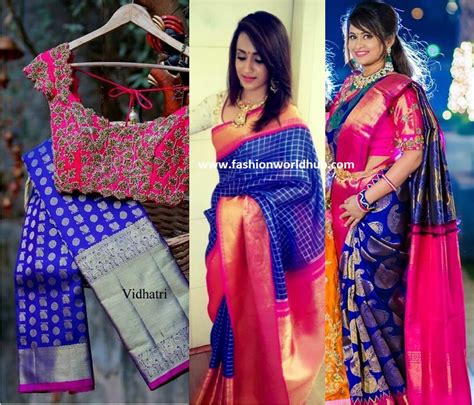 Middle of the saree designed with small buta, under the buta designrd with zari. Must have eye catching kanjeevaram saree in women wardrobe ...