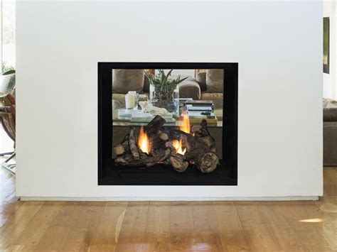 See Thru Complete 40 Direct Vent Indoor Outdoor Fireplace With Battery