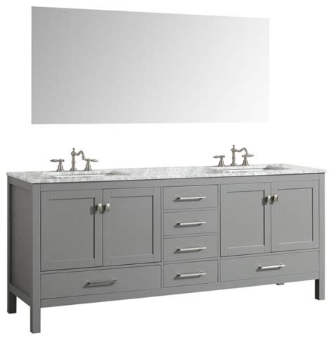 Inspired by classic elements bathroom vanity. Eviva Aberdeen 78" Espresso Transitional Double Sink ...