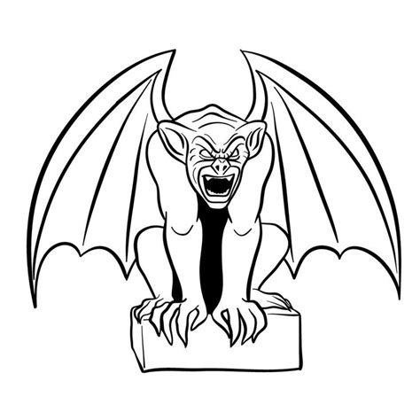 How To Draw A Gargoyle Drawings Gargoyle Drawing Art Drawings Sketches Simple