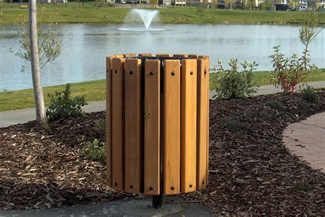 Series A Trash Receptacles Custom Park And Leisure