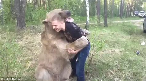 Video Shows Russian Man Grappling With Bear In Wrestling