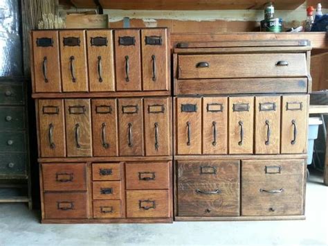 Antique wooden cabinets can add warmth and homey effect on the room. Antique Wooden File Cabinets --- Craigslist Treasures ...