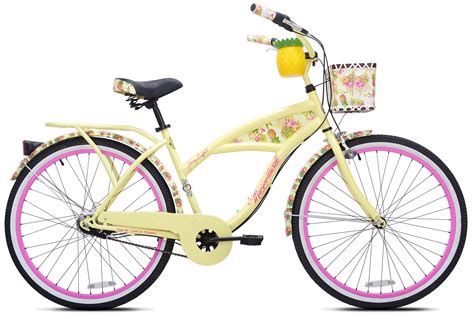 Kent 26 Margaritaville Womens 3 Speed Cruiser Bike Yellow Brickseek