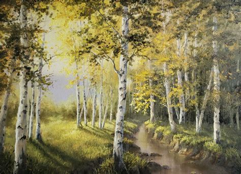 Learn How To Paint Birch Trees In Oils Landscape Paintings