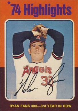 Nolan ryan topps baseball card. 1975 Topps Nolan Ryan #5 Baseball Card Value Price Guide