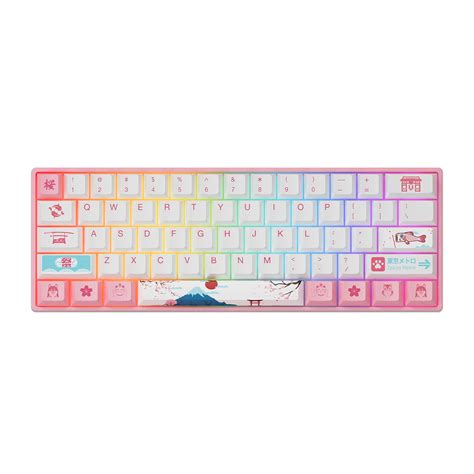 Akko World Tour Tokyo 3061s R1 Rgb Pink Wired Gaming Hot Swappable