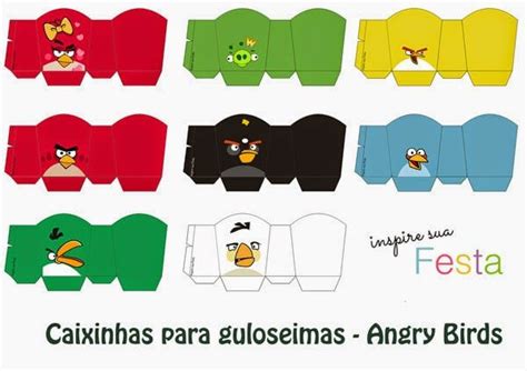 Angry Birds Free Printable Boxes Cumpleaños Angry Birds Festa Angry