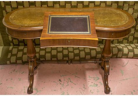 L➤ kidney shaped table 3d models ✅. KIDNEY SHAPED WRITING TABLE, Victorian mahogany with old ...