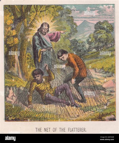 The Pilgrims Progress Illustration 1900s The Net Of The Flatterer