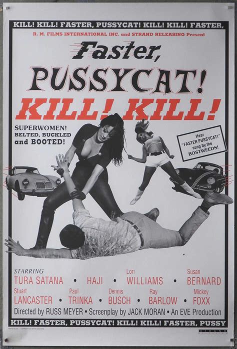 Faster Pussycat Kill Kill Original Movie Poster US 1 Sht 27 X40