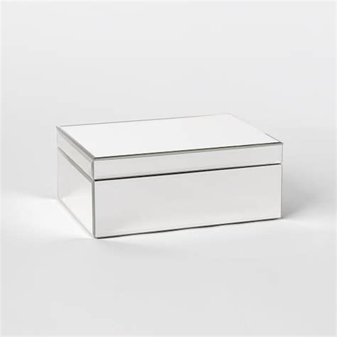 This box is also capable of being telescoped together with another large mirror box to accommodate even larger mirrors and pictures. Mirrored Jewelry Box | west elm