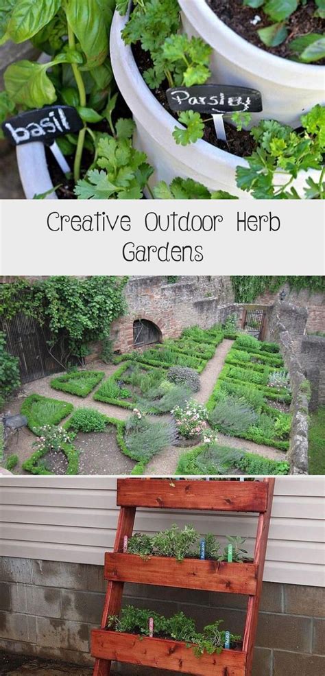 Creative Outdoor Herb Gardens