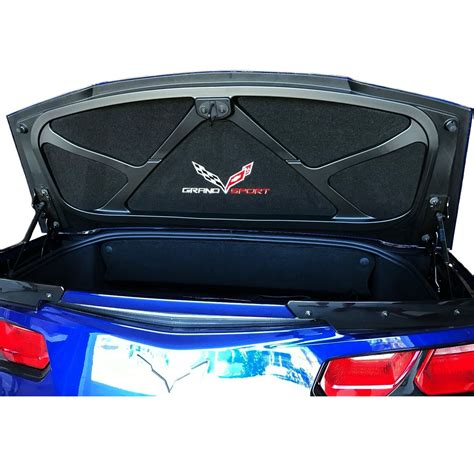 C7 Corvette Trunk Lid Liner With Cross Flag Grand Sport Embroidered