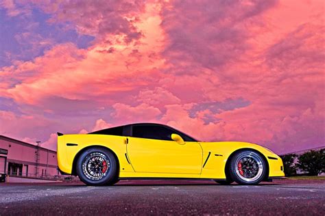 Velocity Yellow C6 Corvette Z06 Set To Rock 9s At The Drag Strip