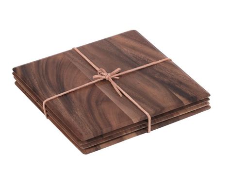 How big is a black wooden dining table? acacia wood mats | table mats | wooden table mats