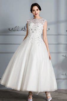 Brautkleider mit ärmeln oder schulterlose kleider. Brautkleider Wadenlang Günstig Online Kaufen bei MeKleid.de
