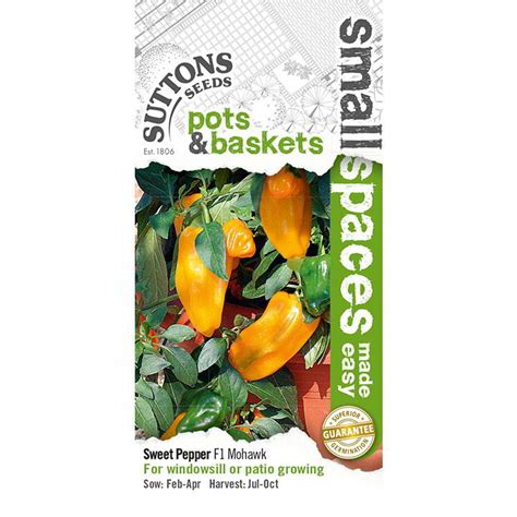 Pepper Sweet Seeds F1 Mohawk Suttons