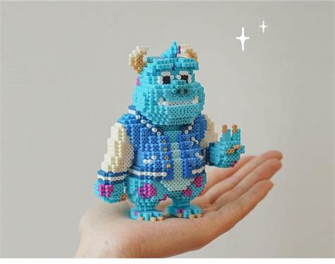 Diy Monsters Inc Tutoriel Disney 3d Perler Bead Pattern Etsy France