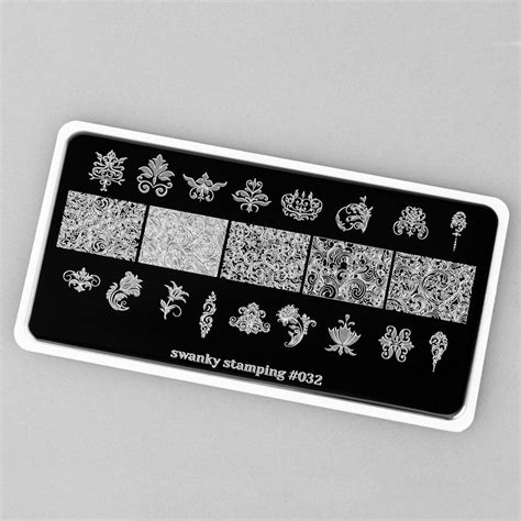 Swanky Stamping Flower And Pattern Nail Stamping Plates 032 Nashlynails
