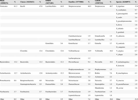 Relative Abundance Of Bacterial Groups Representing At Least Of