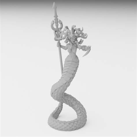 3d Printable Medusa Miniature 32mm Modular By Juhász Gergely