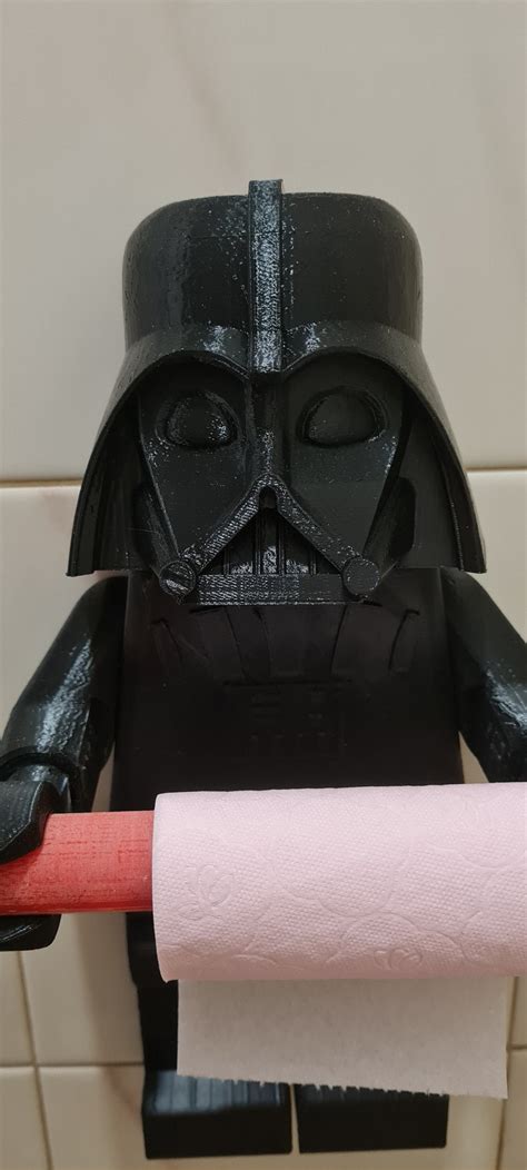 Lego Style Darth Vader Toilet Paper Holder Wall Decoration Etsy Uk