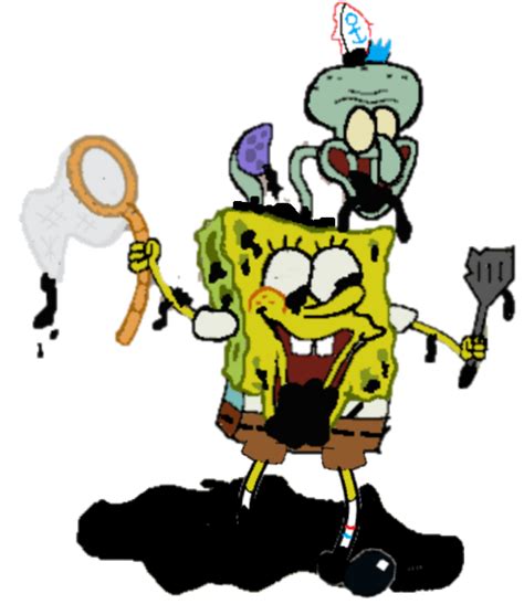 I Made A Corrupted Spongebob And Squidward Rpibby