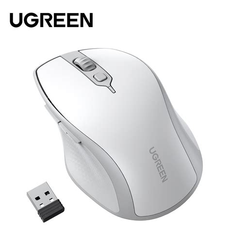 Ugreen Wireless Silent Mouse Mu101 Ergonomic 24g And Bluetooth 50