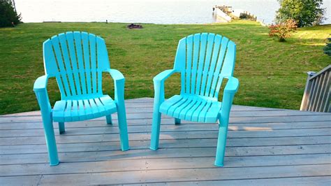 How To Spray Paint Plastic Lawn Chairs Dans Le Lakehouse