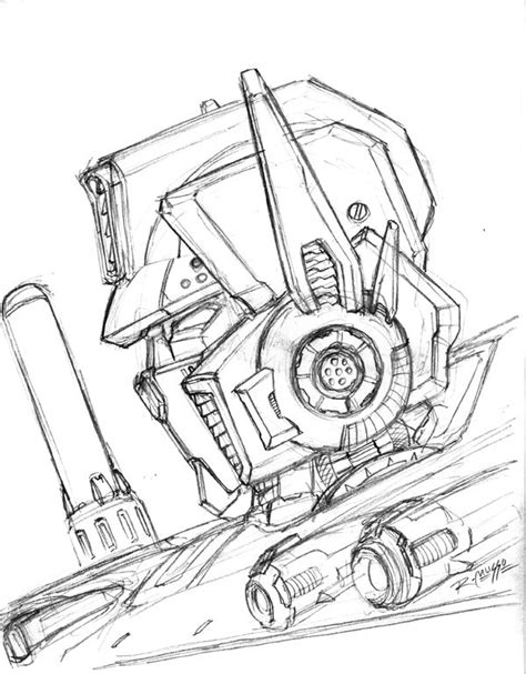 Prime Head Sketch Sdcc08 By Rex 203 On Deviantart Transformers