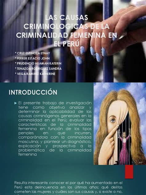 Criminalidad Femenina Criminología Derecho Penal