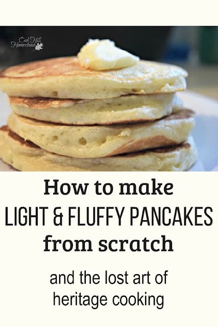 How To Make Light And Fluffy Pancakes From Scratch Oak Hill Homestead