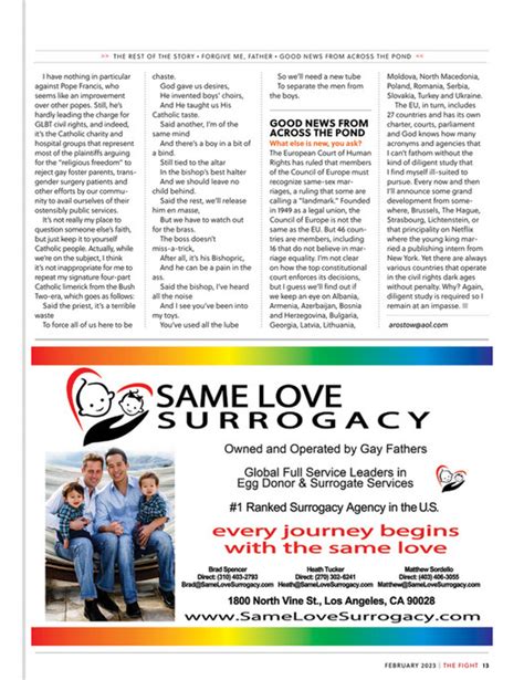 The Fight Magazine The Fight Socals Monthly Lgbtq Magazine February