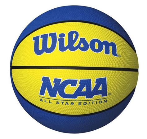 Wilson Ncaa Mini Basketball Blueyellow