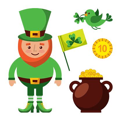 It is interesting to know how these symbols got connected with the saint patrick's day. St Patricks Day Set Of Icons Celebration Symbol Stock ...